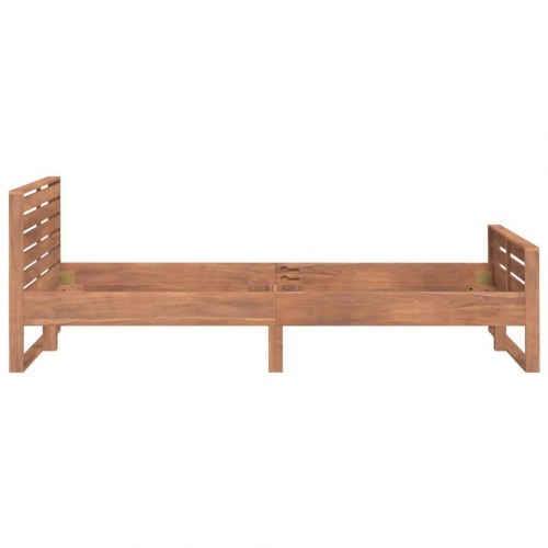Sengestel 100x200 cm massivt teaktræ