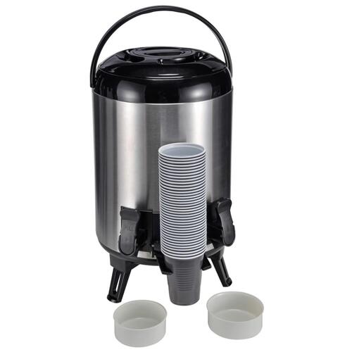 termobeholder 9 l 23 cm sølvfarvet