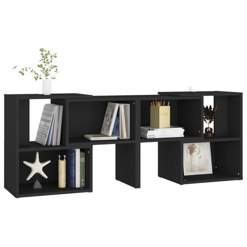 Tv-skab 104x30x52 cm konstrueret træ sort