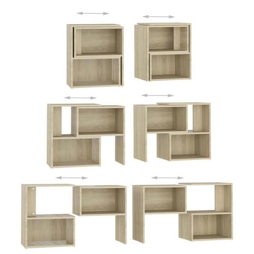 Tv-bord 104x30x52 cm konstrueret træ sonoma-eg