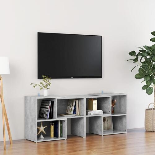 Tv-bord 104x30x52 cm konstrueret træ betongrå