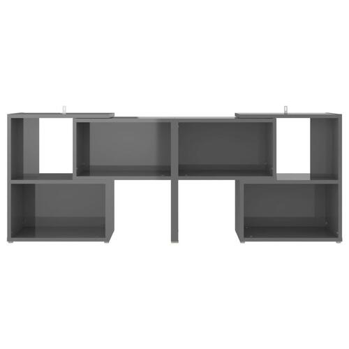 Tv-bord 104x30x52 cm konstrueret træ grå højglans