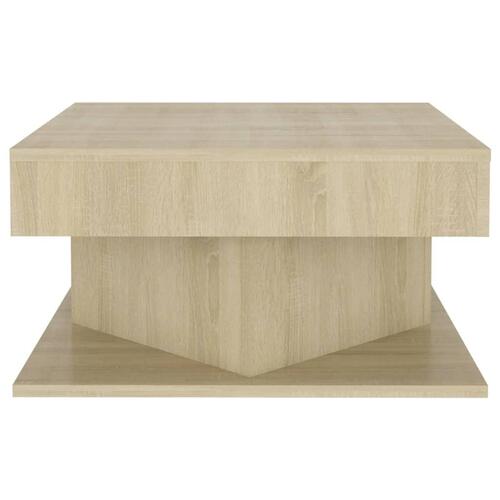 Sofabord 57x57x30 cm cm konstrueret træ sonoma-eg