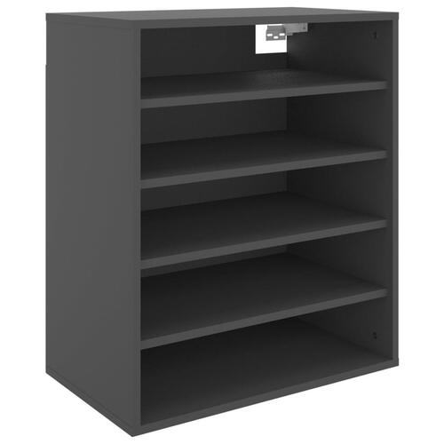 Skoreol 60x35x70 cm spånplade grå