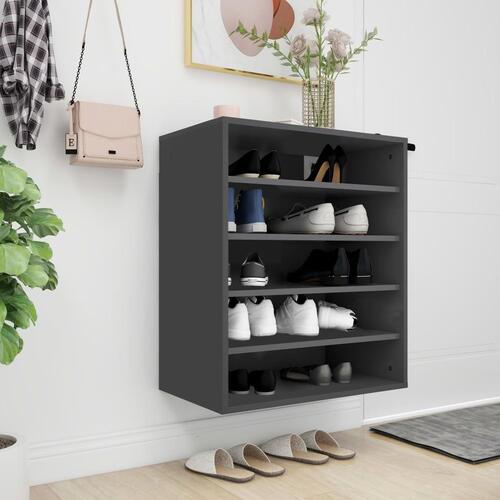 Skoreol 60x35x70 cm spånplade grå