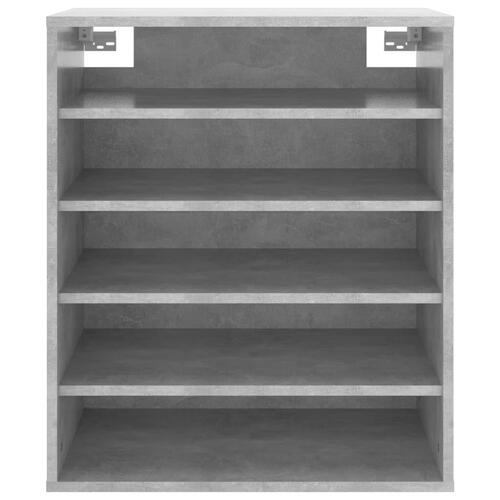 Skoskab 60x35x70 cm spånplade betongrå