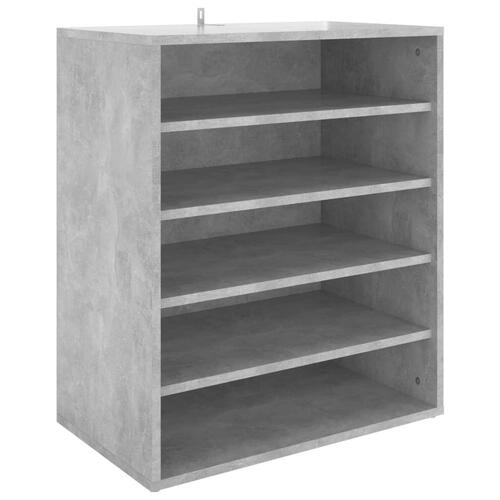 Skoskab 60x35x70 cm spånplade betongrå