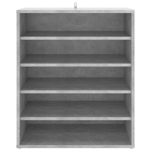 Skoskab 60x35x70 cm spånplade betongrå