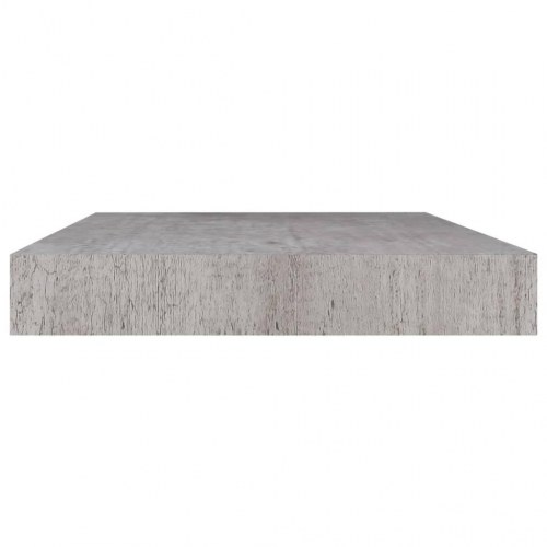 Væghylder 2 stk. - 50×23×3,8 cm i MDF, betongrå