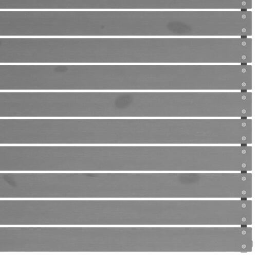 Midtermodul til havesofa massivt fyrretræ grå