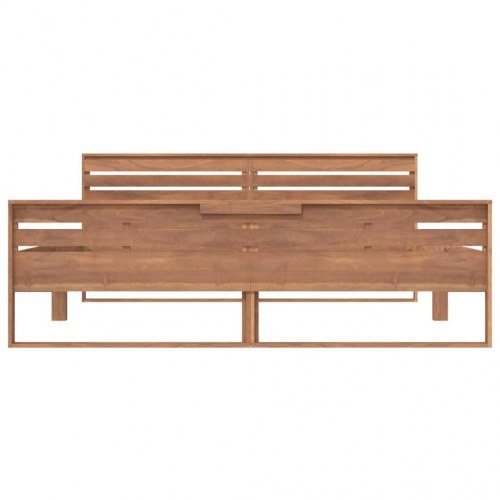 Sengestel 160x200 cm massivt teaktræ