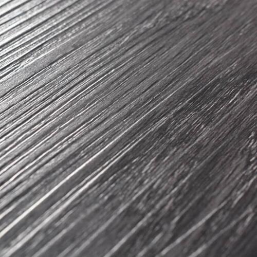 Selvklæbende PVC-gulvplanker 5,21 m² 2 mm sort og hvid