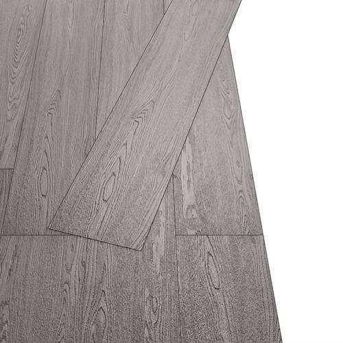 Selvhæftende PVC-gulvplanker 5,21 m² 2 mm mørkegrå