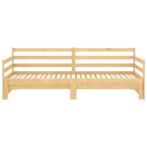 Daybed med udtræk 2x(90x200) cm massivt fyrretræ