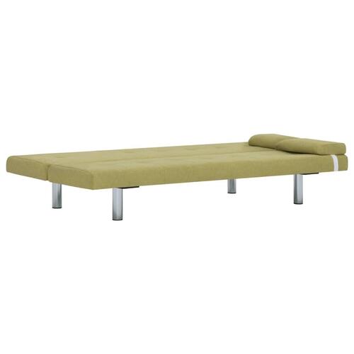 Sovesofa med to puder polyester grøn