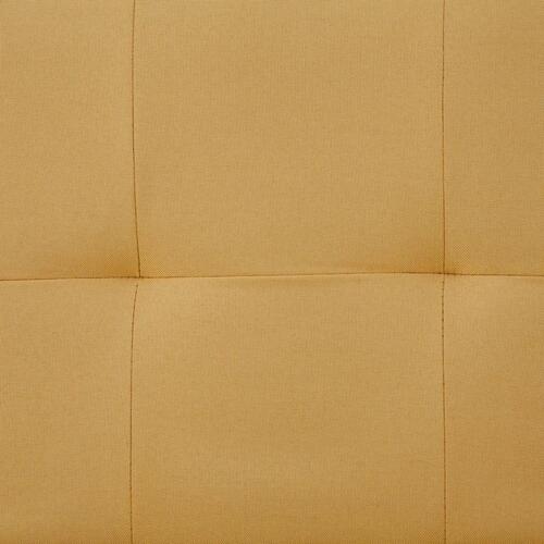 Sovesofa med to puder polyester gul