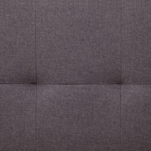 Sovesofa med to puder polyester gråbrun
