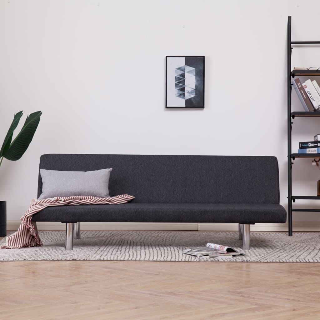 Sovesofa polyester mørkegrå