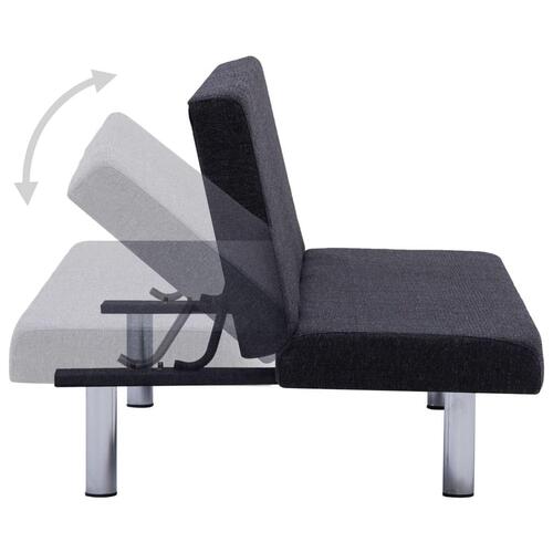 Sovesofa polyester mørkegrå