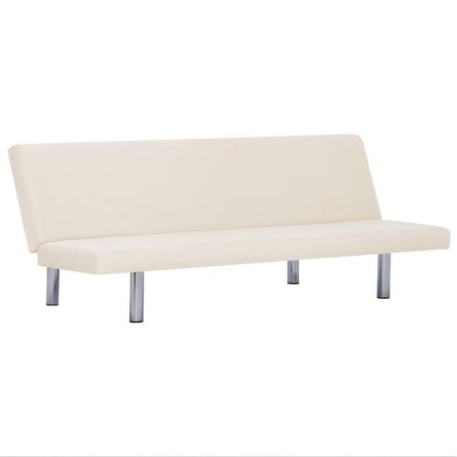 Sovesofa polyester cremefarvet