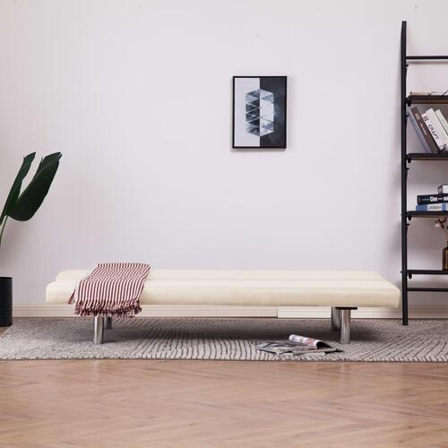 Sovesofa polyester cremefarvet