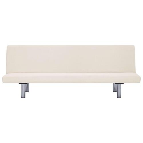Sovesofa polyester cremefarvet