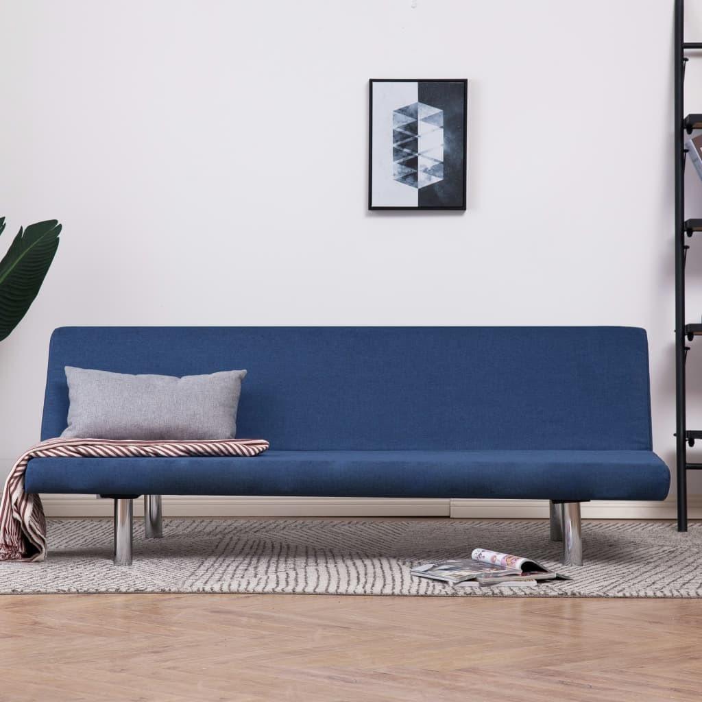 Sovesofa polyester blå