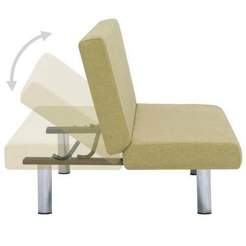 Sovesofa polyester grøn