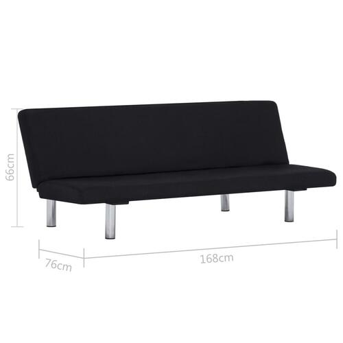 Sovesofa polyester sort