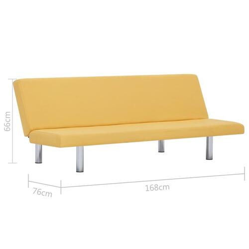 Sovesofa polyester gul