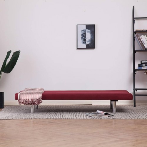 Sovesofa polyester rødvinsfarvet