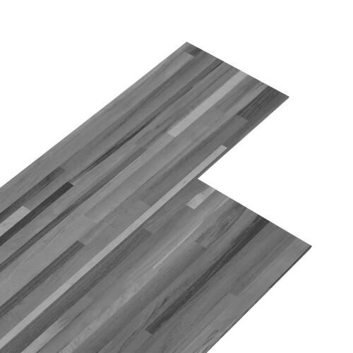 Selvhæftende PVC-gulvplanker 5,21 m² 2 mm gråstribet