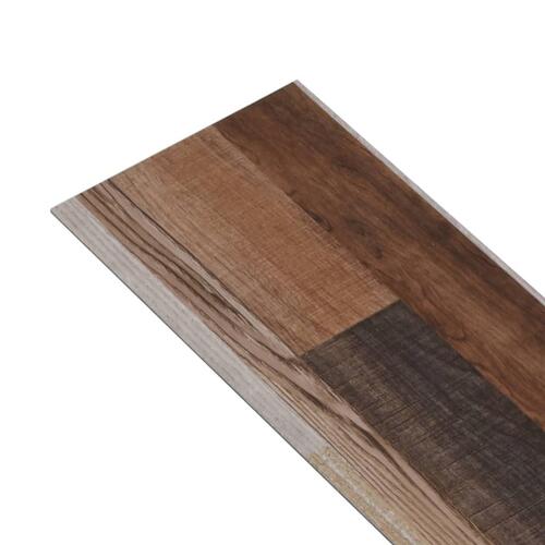 Selvklæbende PVC-gulvplanker 5,21 m² 2 mm elm flerfarvet