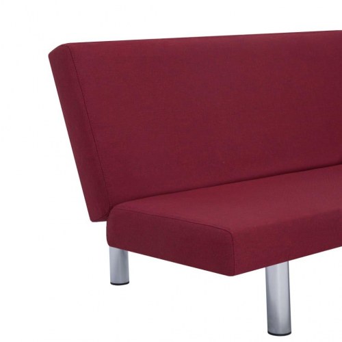 Sovesofa polyester rødvinsfarvet
