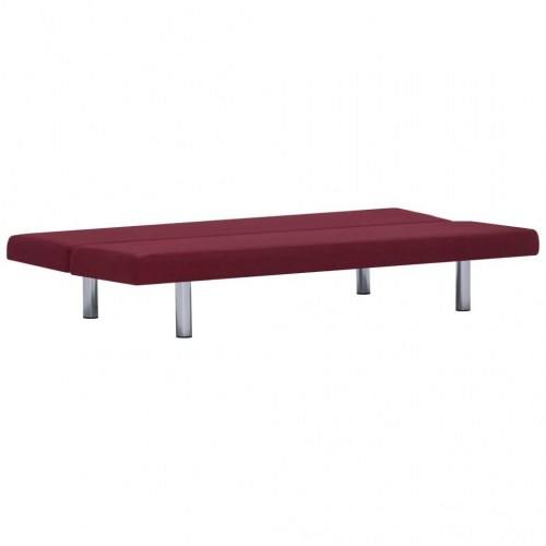 Sovesofa polyester rødvinsfarvet