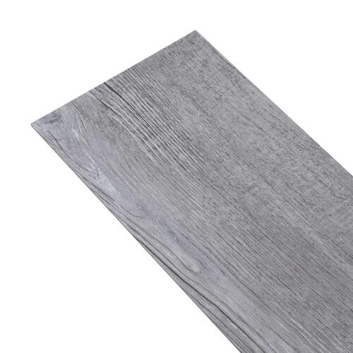 Selvhæftende PVC-gulvplanker 5,21 m² 2 mm mat trægrå