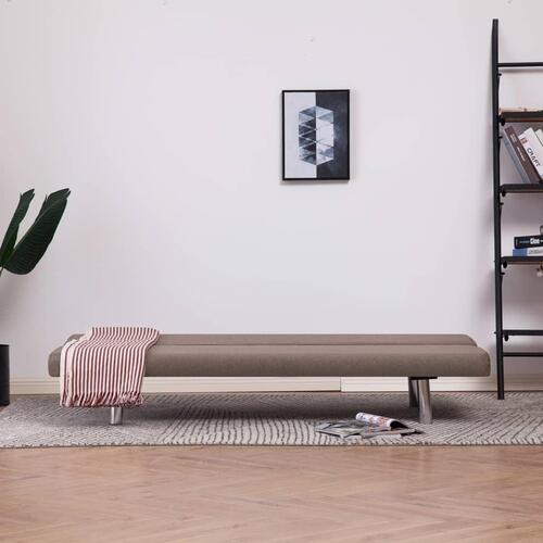 Sovesofa polyester gråbrun