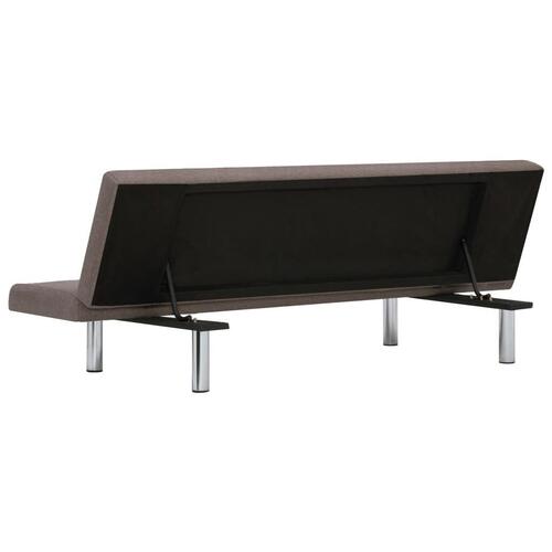 Sovesofa polyester gråbrun