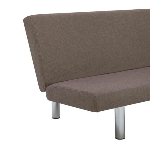 Sovesofa polyester gråbrun