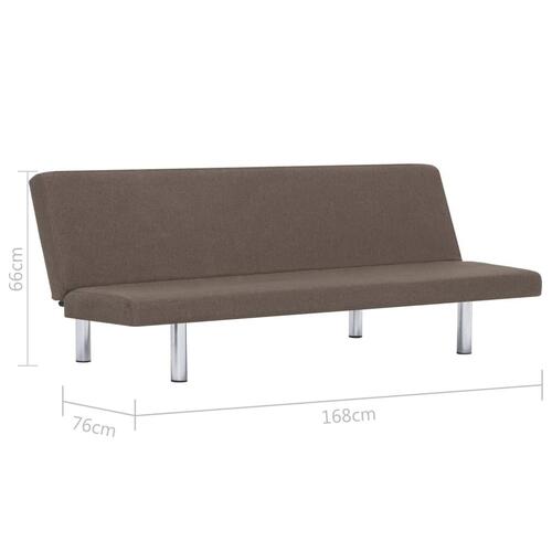 Sovesofa polyester gråbrun