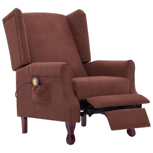 Massagestol stof brun