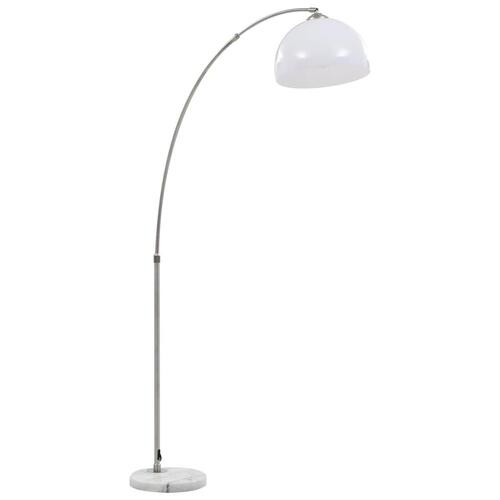 Buet lampe 60 W E27 200 cm sølvfarvet