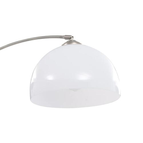 Buet lampe 60 W E27 200 cm sølvfarvet