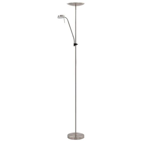 Standerlampe 16 W 180 cm sølvfarvet