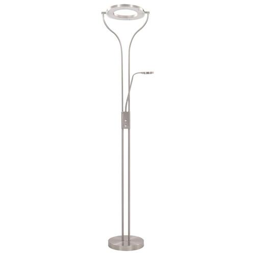 Gulvlampe 18 W dæmpbar 180 cm sølvfarvet