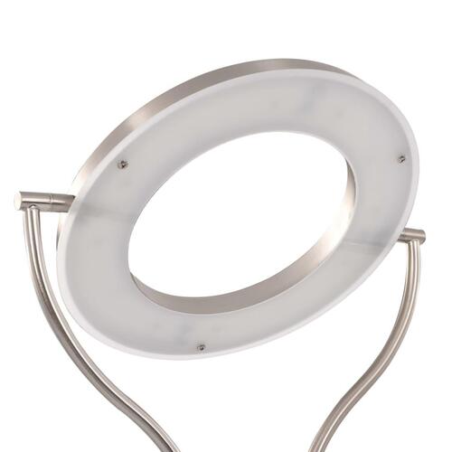 Gulvlampe 18 W dæmpbar 180 cm sølvfarvet