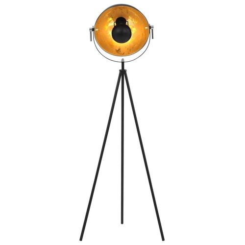 Standerlampe E27 31 cm sort og guld