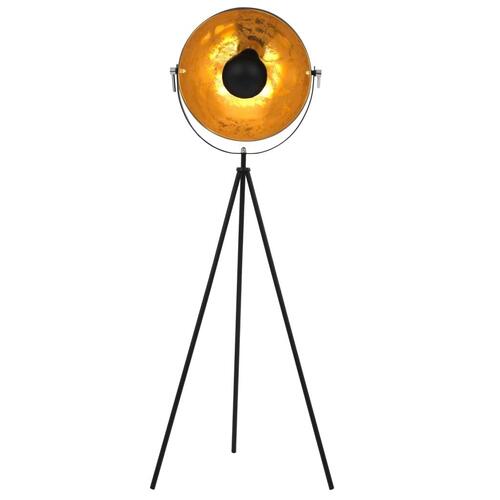 Standerlampe E27 41 cm sort og guld