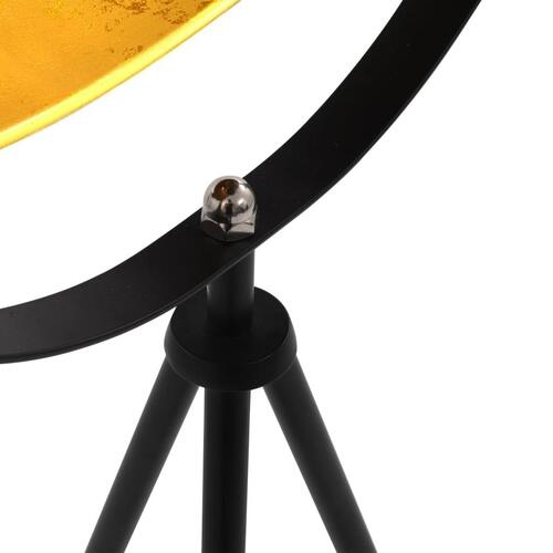 Standerlampe E27 41 cm sort og guld