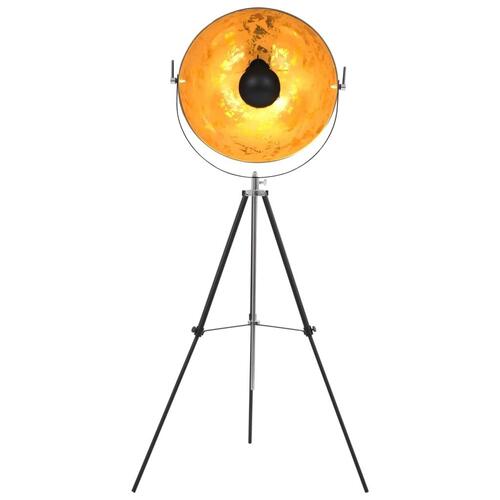 Standerlampe E27 51 cm sort og guld